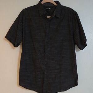 Beverly Hills Polo Club Dark Gray Casual Button Down Shirt